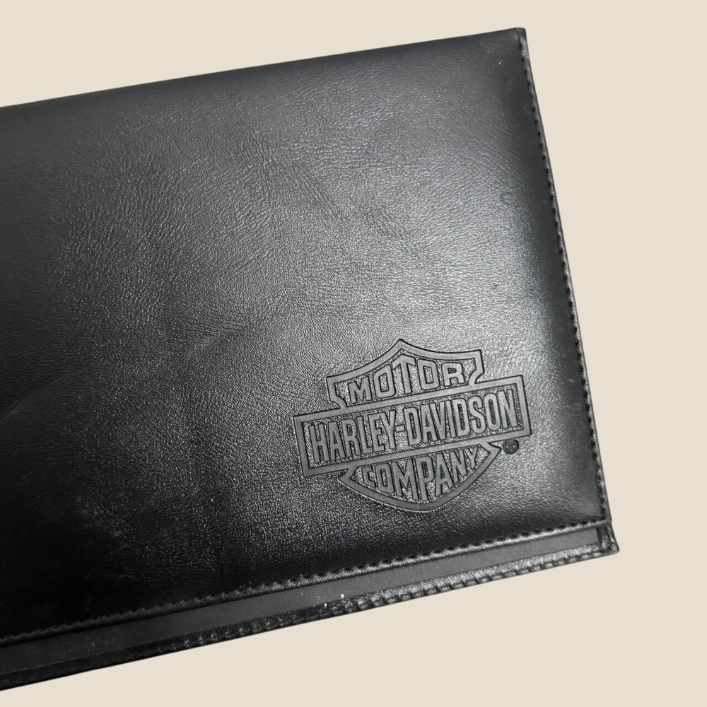 Harley-Davidson Owners Manual Case Black Leather Touring Models Motorcycle Pouch